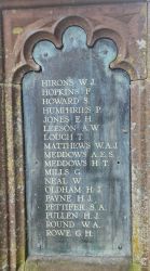 4. WW1 Names H-R